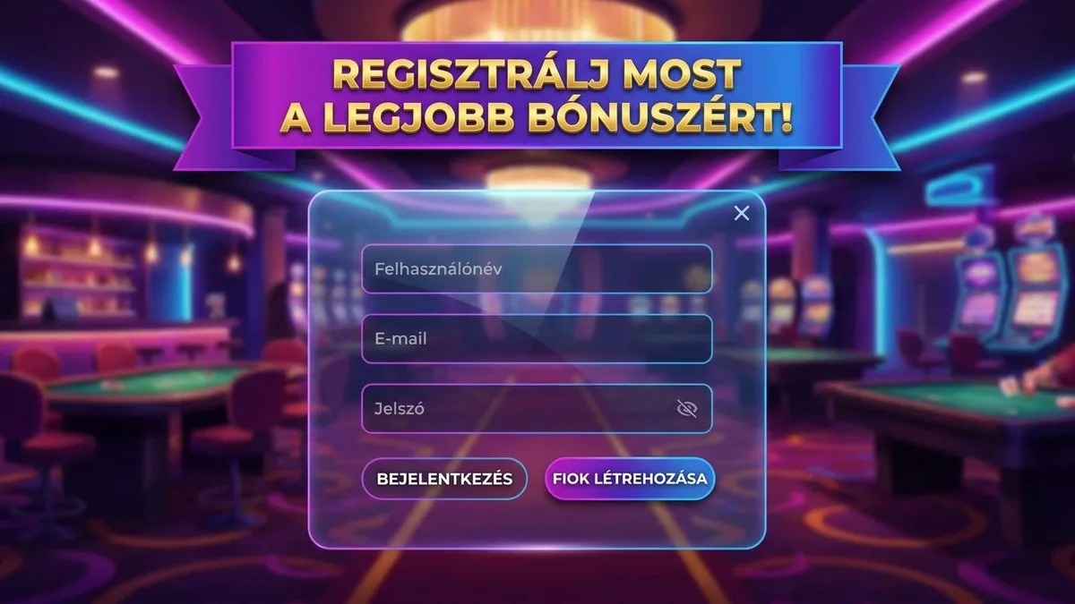 Regisztráció bónusszal
